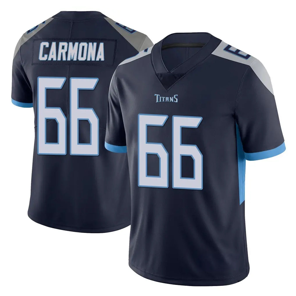 Tocy T.Titans #66 Fernando Carmona Jr. Player Navy Limited Vapor Untouchable Home Game Stitched Jerseys