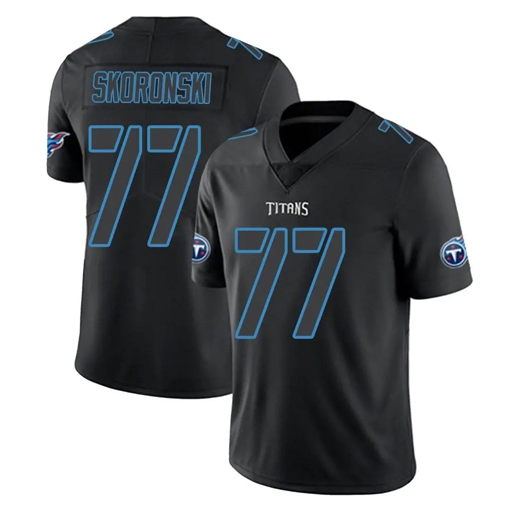 Tocy T.Titans #77 Peter Skoronski Player Black Impact Limited Home Game Stitched Jerseys