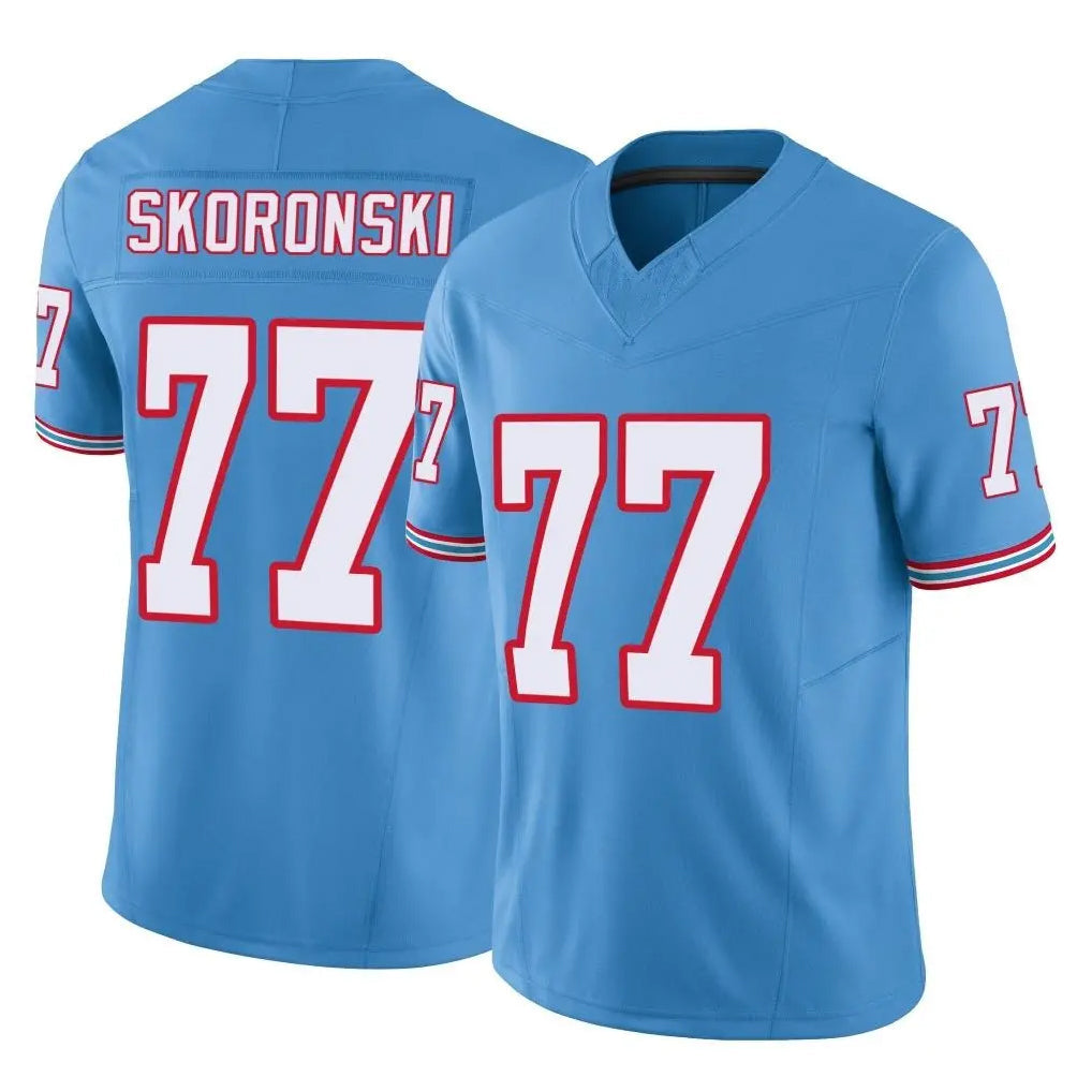 Tocy T.Titans #77 Peter Skoronski Player Light Blue Limited Vapor F.U.S.E. Home Game Stitched Jerseys