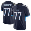 Tocy T.Titans #77 Peter Skoronski Player Navy Limited Vapor Untouchable Home Game Stitched Jerseys
