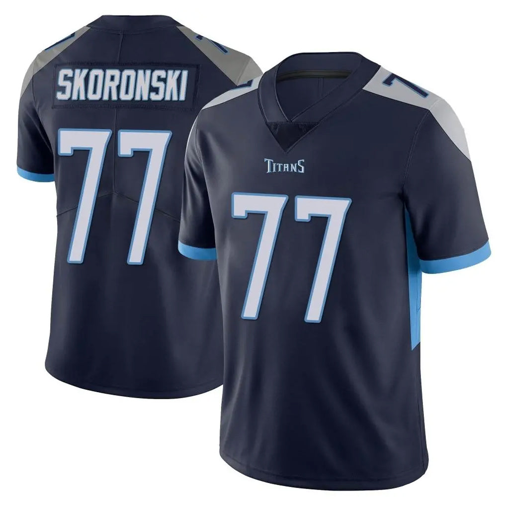 Tocy T.Titans #77 Peter Skoronski Player Navy Limited Vapor Untouchable Home Game Stitched Jerseys