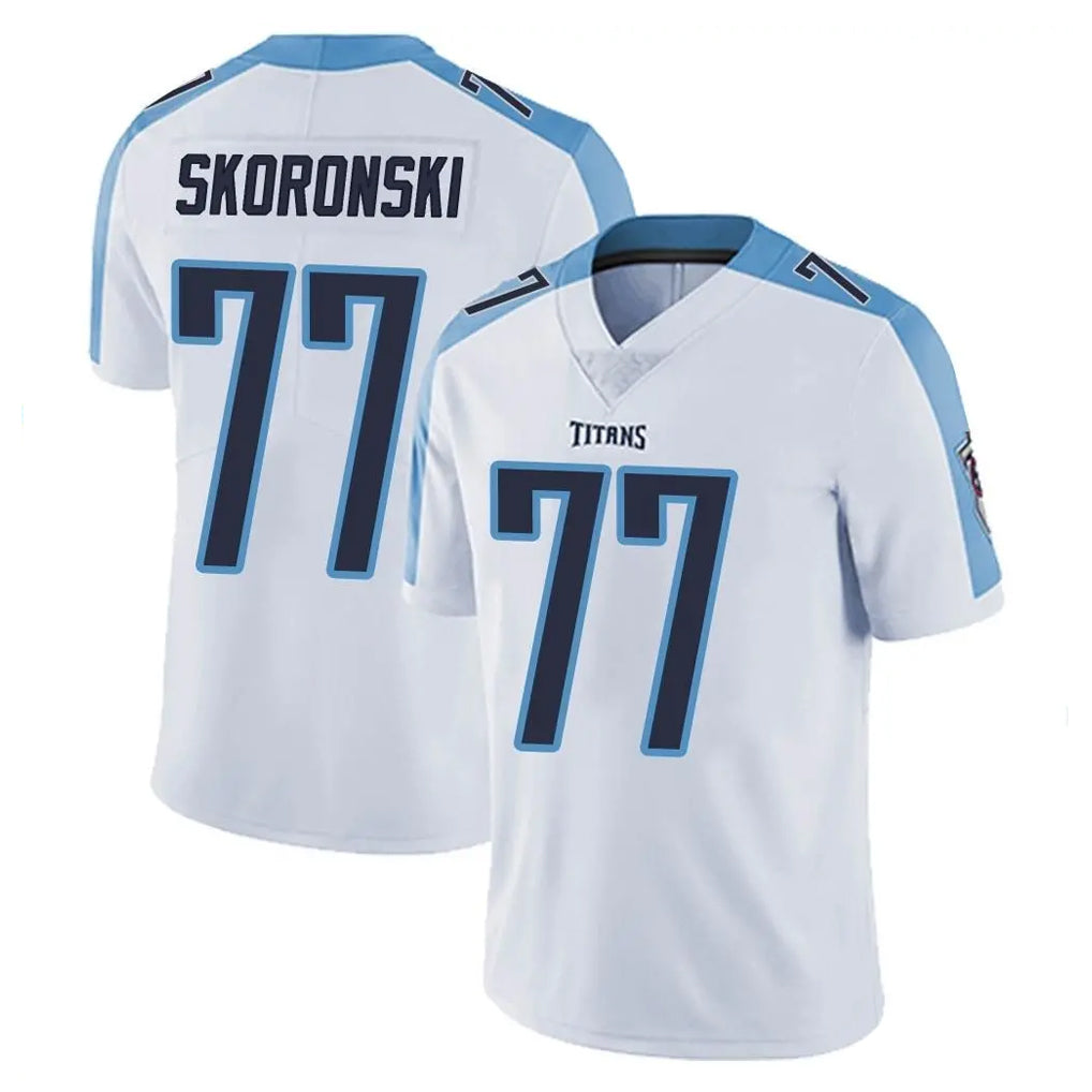 Tocy T.Titans #77 Peter Skoronski Player White Limited Vapor Untouchable Home Game Stitched Jerseys