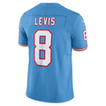 Tocy T.Titans #8 Will Levis Nike Light Blue Alternate Oilers Throwback Vapor F.U.S.E. Limited Stitched Puhic Jersey
