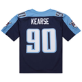 Tocy T.Titans #90 Jevon Kearse Mitchell & Ness Navy 1999 Legacy Replica Jersey Tennessee Titans Jevon Kearse Mitchell & Ness Navy 1999 Legacy Replica Jersey