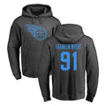 Tocy T.Titans #91 John Franklin-Myers Player Ash One Color Pullover Hoodies Home Game Stitched Jerseys