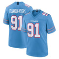 Tocy T.Titans #91 John Franklin-Myers Player Light Blue 2026 Game Home Stitched Jerseys