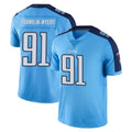 Tocy T.Titans #91 John Franklin-Myers Player Light Blue Limited Color Rush Home Game Stitched Jerseys