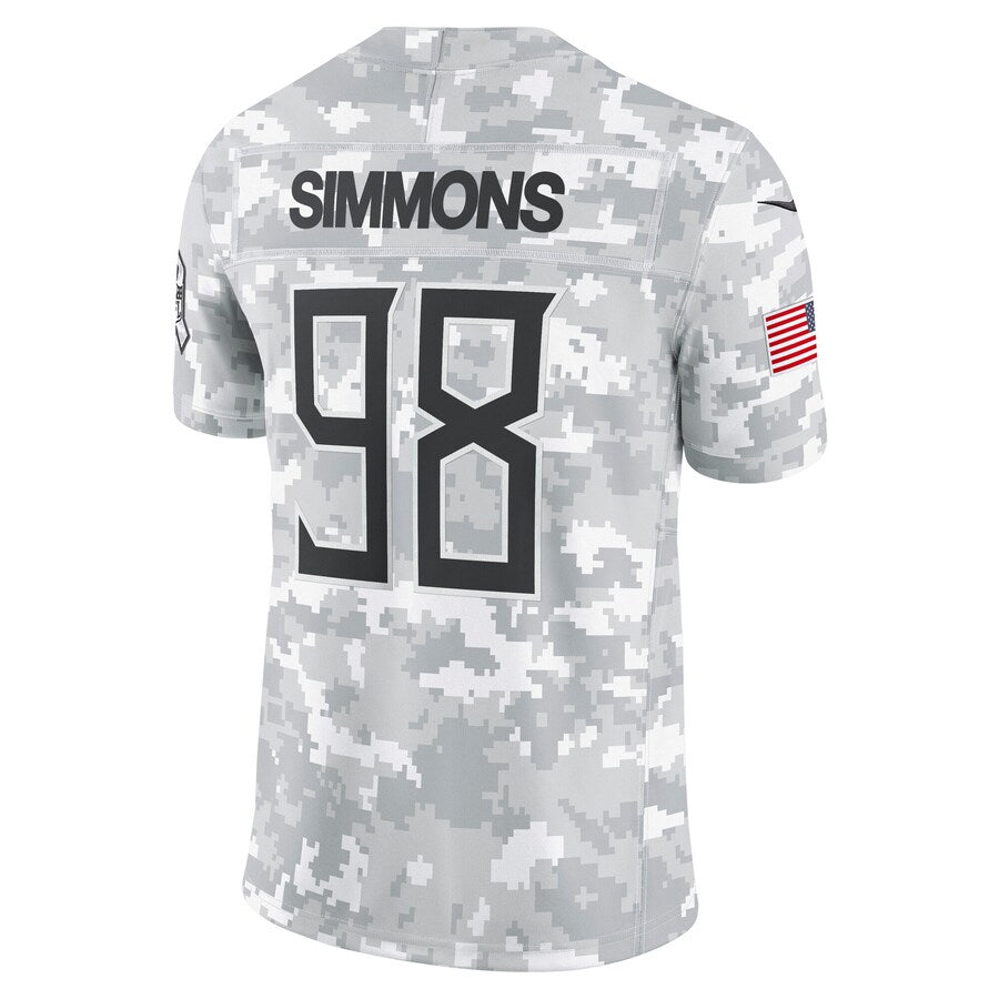 tocy T.Titans #98 Jeffery Simmons Player Arctic Camo Salute To Service Limited Stitched Jerseys