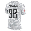 tocy T.Titans #98 Jeffery Simmons Player Arctic Camo Salute To Service Limited Stitched Jerseys