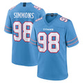 Tocy T.Titans #98 Jeffery Simmons Player Light Blue 2026 Game Home Stitched Jerseys