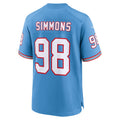 tocy T.Titans #98 Jeffery Simmons Player Light Blue Throwback Alternate Game Stitched Jerseys