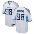 tocy T.Titans #98 Jeffery Simmons White Player Game American Stitched Stitched Jerseys
