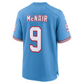 tocy T.Titans #9 Steve McNair Player Light Blue Throwback Alternate Game Stitched Jerseys