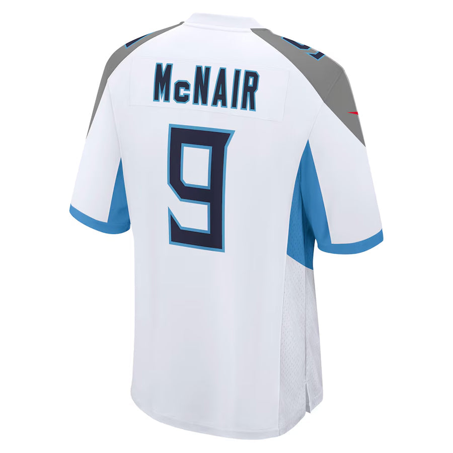 tocy T.Titans #9 Steve McNair Player White Home Game Stitched Jerseys