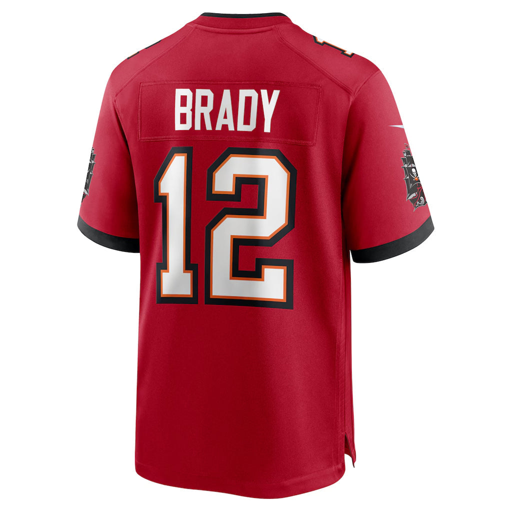 tocy TB.Buccaneers #12 Tom Brady Player Red Home Game Stitched Jerseys