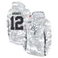 tocy TB.Buccaneers #12 Tom Brady Player Salute to Service Hoodies Stitched Jerseys
