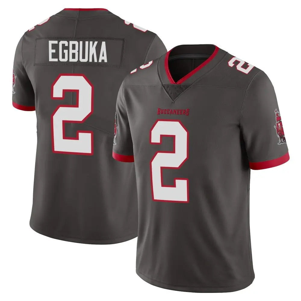 tocy TB.Buccaneers #2 Emeka Egbuka Player Limited Pewter Alternate Vapor Stitched Jerseys