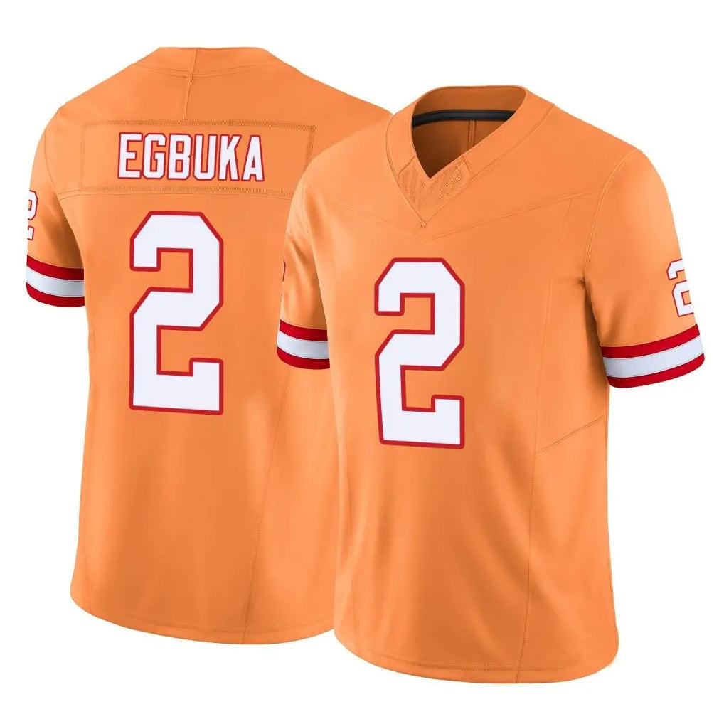 tocy TB.Buccaneers #2 Emeka Egbuka Player Orange Vapor F.U.S.E. Limited Stitched Jerseys