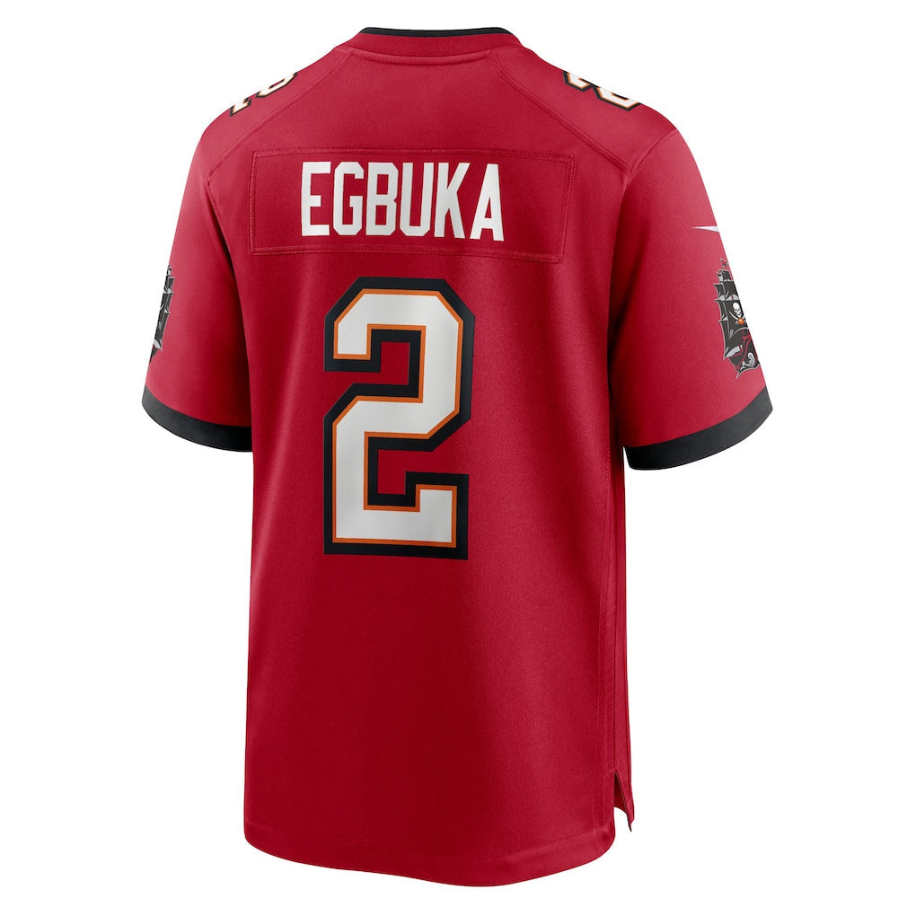 tocy TB.Buccaneers #2 Emeka Egbuka Player Red Home Game Stitched Jerseys