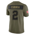 tocy TB.Buccaneers #2 Emeka Egbuka Player Salute to Service Limited Olive Stitched Jerseys