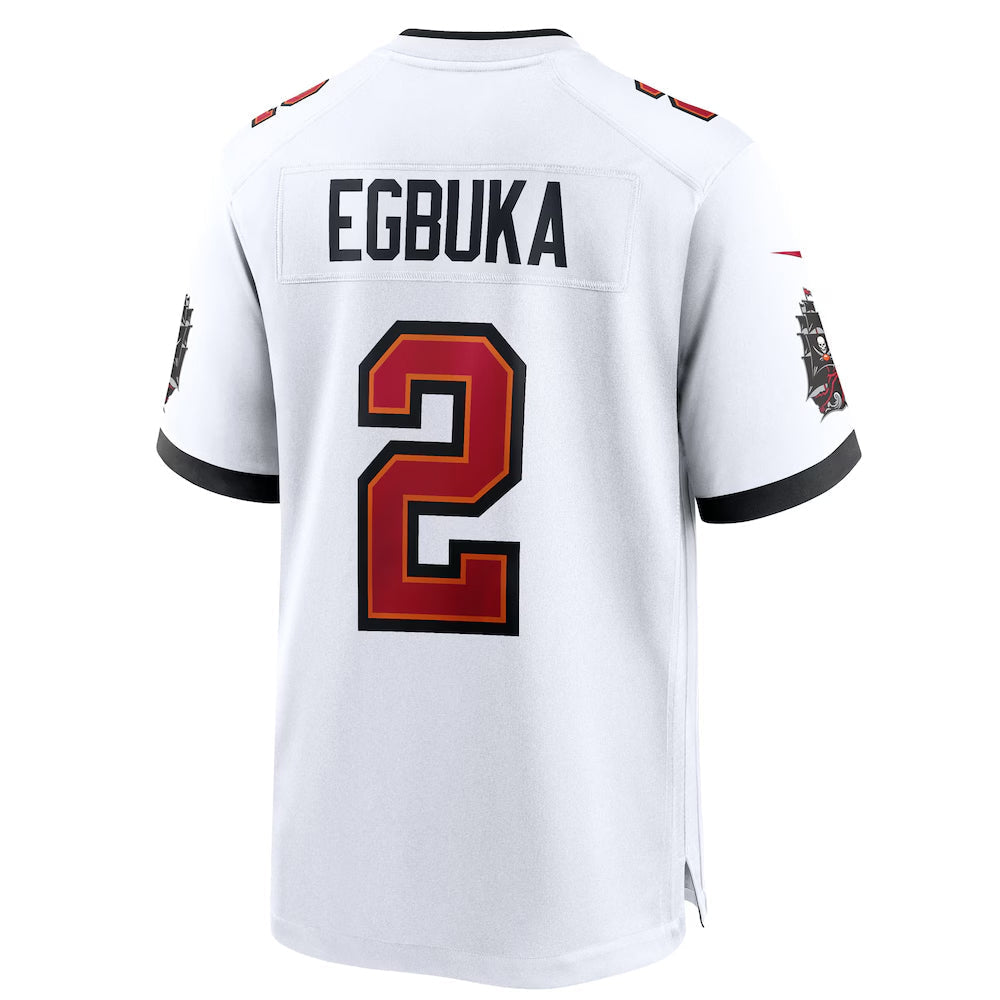 tocy TB.Buccaneers #2 Emeka Egbuka Player White Home Game Stitched Jerseys
