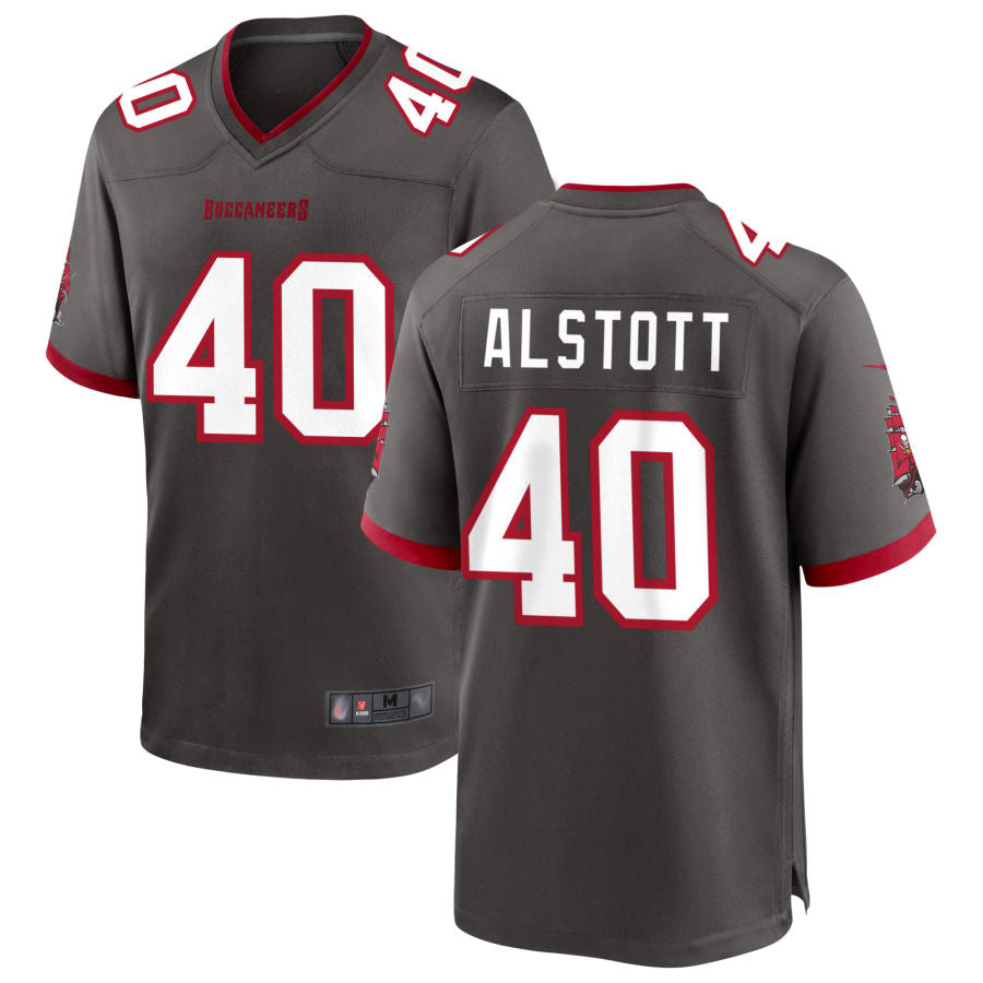tocy TB.Buccaneers #40 Mike Alstott Player Pewter Game Stitched Jerseys