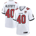 tocy TB.Buccaneers #40 Mike Alstott Player White 50th Anniversary Game Stitched Jerseys