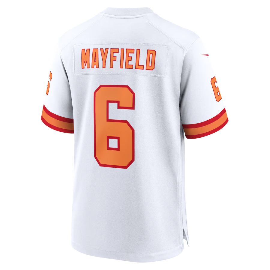 tocy TB.Buccaneers #6 Baker Mayfield Player White Home Game Stitched Jerseys