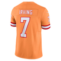 tocy TB.Buccaneers #7 Bucky Irving Orange Alternate 2 Throwback Vapor F.U.S.E. Limited Stitched Jerseys