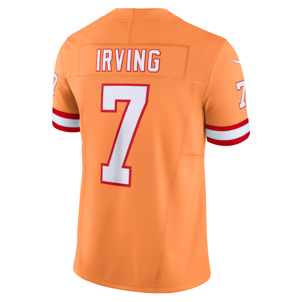 tocy TB.Buccaneers #7 Bucky Irving Orange Alternate 2 Throwback Vapor F.U.S.E. Limited Stitched Jerseys