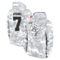tocy TB.Buccaneers #7 Bucky Irving Player Arctic Camo Salute to Service Hoodies Stitched Jerseys