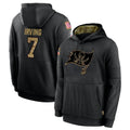 tocy TB.Buccaneers #7 Bucky Irving Player Black Salute to Service Hoodies Stitched Jerseys
