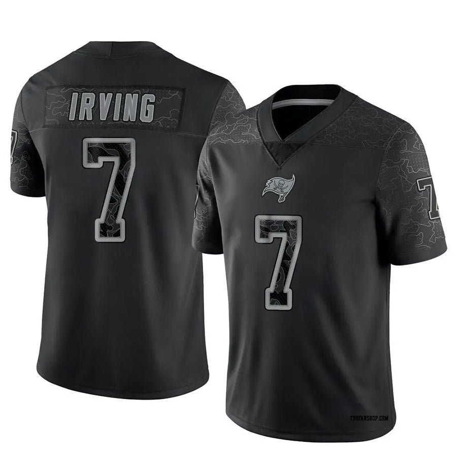 tocy TB.Buccaneers #7 Bucky Irving Player Limited Black Reflective Stitched Jerseys