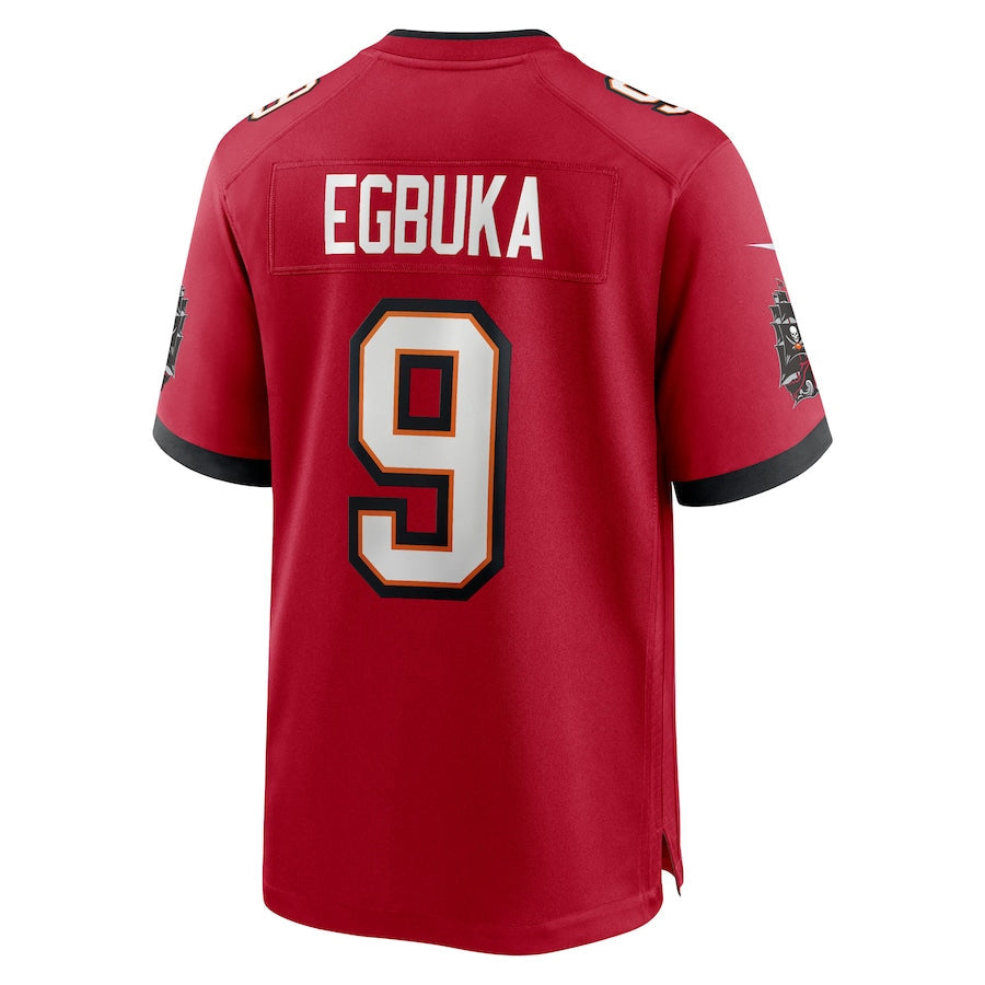 tocy TB.Buccaneers #9 Emeka Egbuka Player Red Home Game Stitched Jerseys
