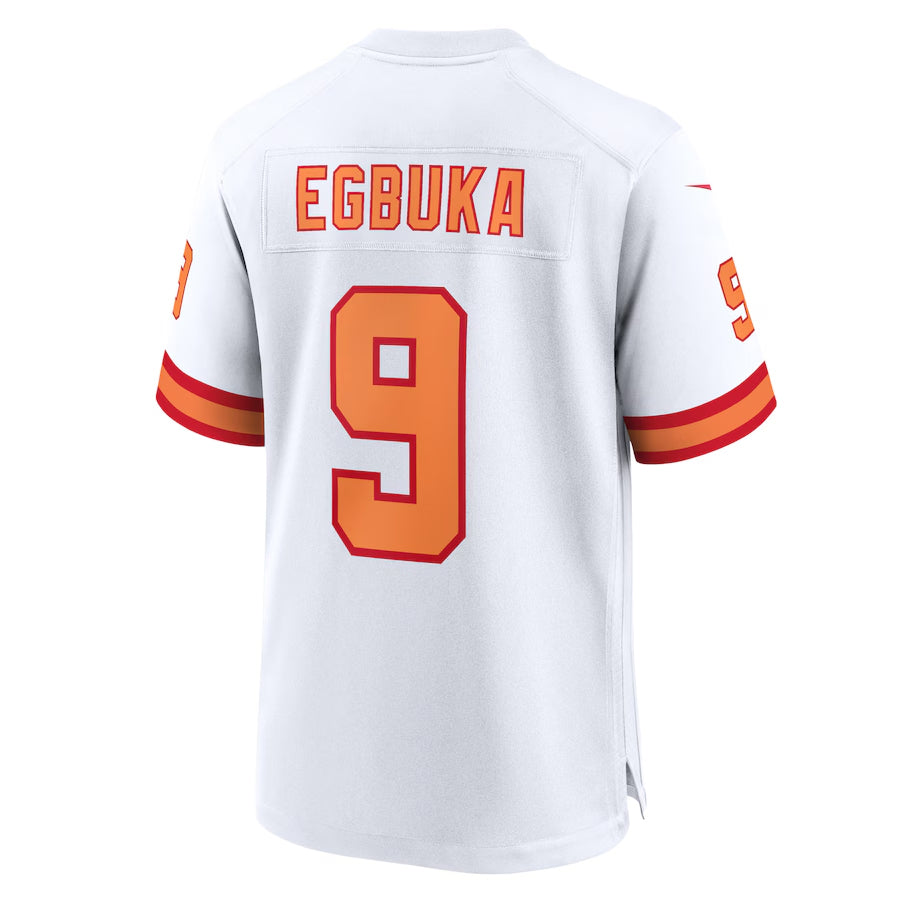 tocy TB.Buccaneers #9 Emeka Egbuka Player White Home Game Stitched Jerseys