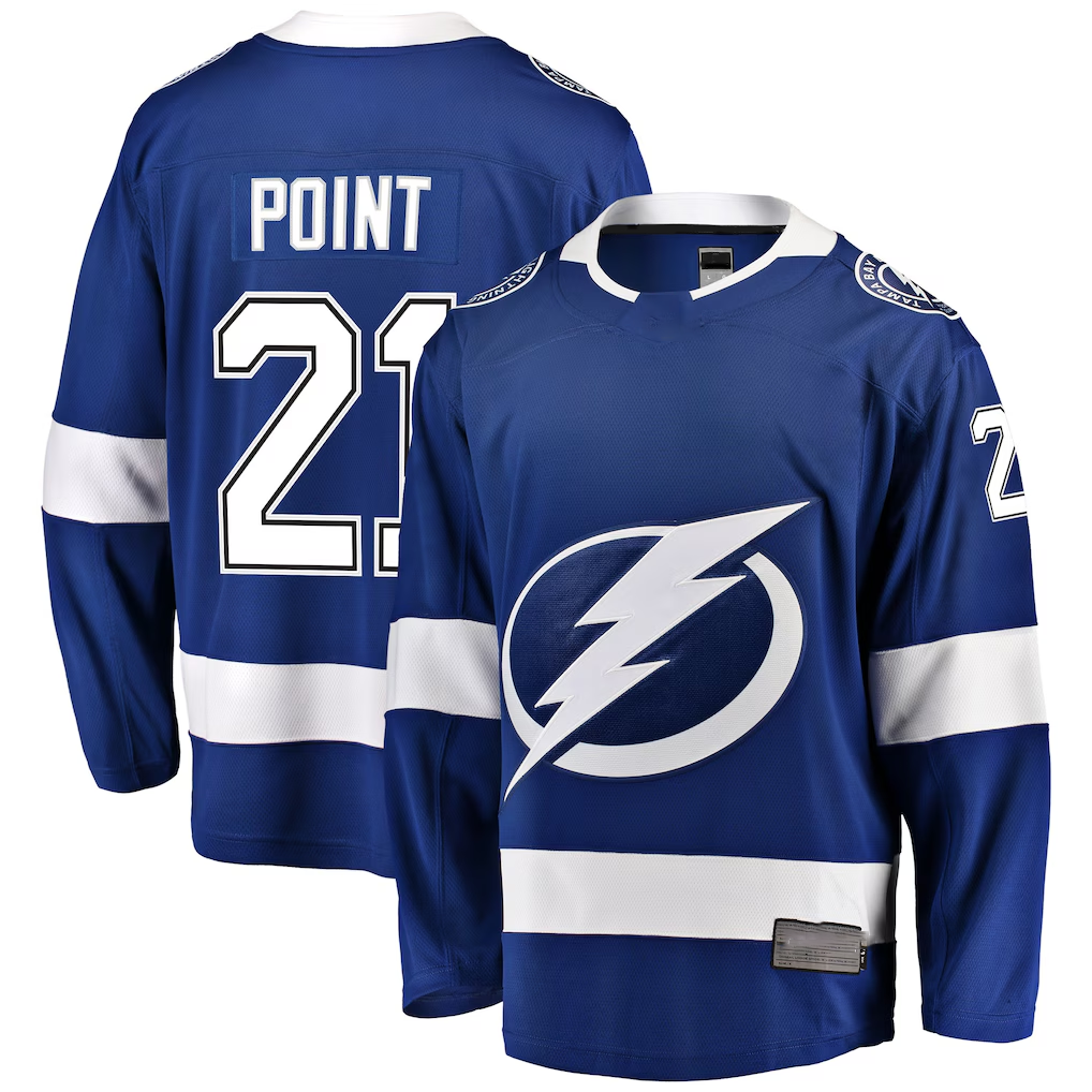 Tocy TB.Lightning #21 Brayden Point Blue Breakaway Jerseys