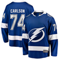 Tocy TB.Lightning #74 John Carlson Blue Home Breakaway Jerseys