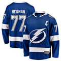 Tocy TB.Lightning #77 Victor Hedman Blue Home Captain Patch Breakaway Jerseys