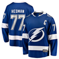 Tocy TB.Lightning #77 Victor Hedman Blue Home Captain Patch Breakaway Jerseys