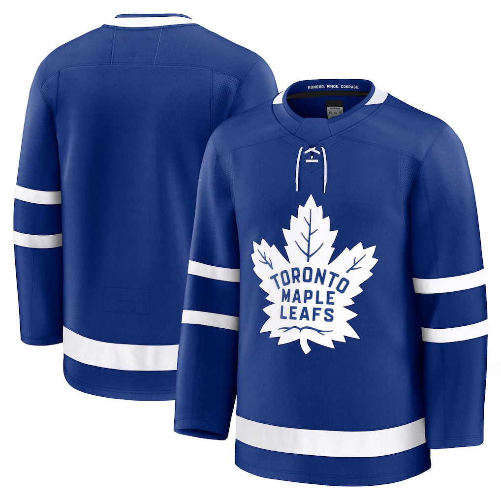 Tocy T.Maple Leafs Blue Home Premium Jerseys