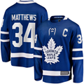 Tocy T.Maple Leafs #34 Auston Matthews Blue Captain Patch Home Breakaway Player Jerseys