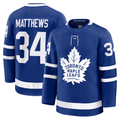Tocy T.Maple Leafs #34 Auston Matthews Blue Home Premium Jerseys
