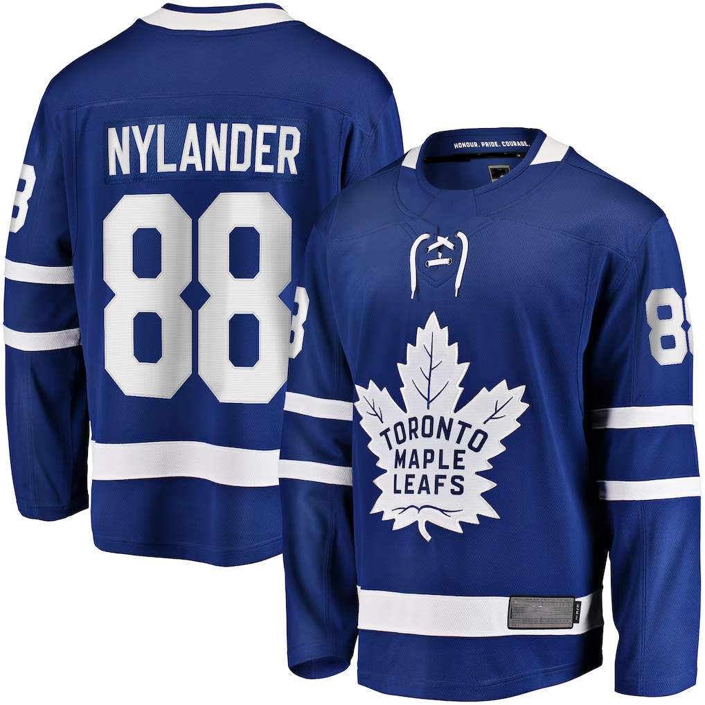 Tocy T.Maple Leafs #88 William Nylander Blue Home Breakaway Player Jerseys