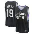 tocy U.Jazz #19 Ace Bailey Fanatics Black 2025 Draft First Round Pick Fast Break Replica Jerseys - Statement Edition