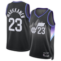 tocy U.Jazz #23 Lauri Markkanen Black 2024-2025 Swingman Jerseys - Statement Edition