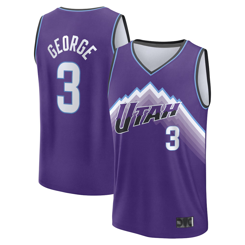 tocy U.Jazz #3 Keyonte George Fanatics Purple Fast Break Jerseys - Icon Edition