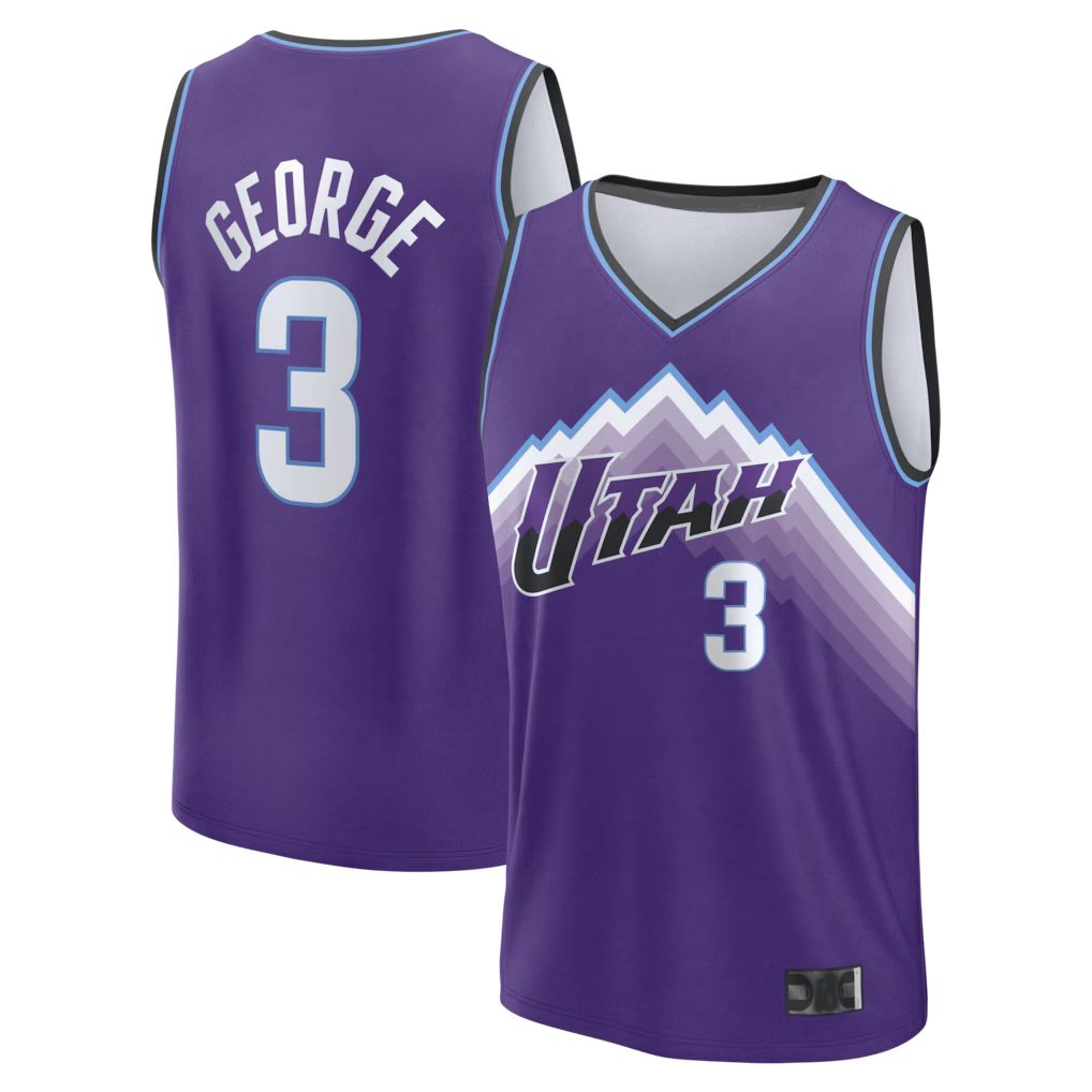 tocy U.Jazz #3 Keyonte George Fanatics Purple Fast Break Replica Jerseys - Icon Edition