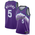 tocy U.Jazz #5 Cody Williams Purple Swingman Jerseys - Icon Edition
