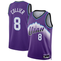 tocy U.Jazz #8 Isaiah Collier Purple Swingman Jerseys - Icon Edition