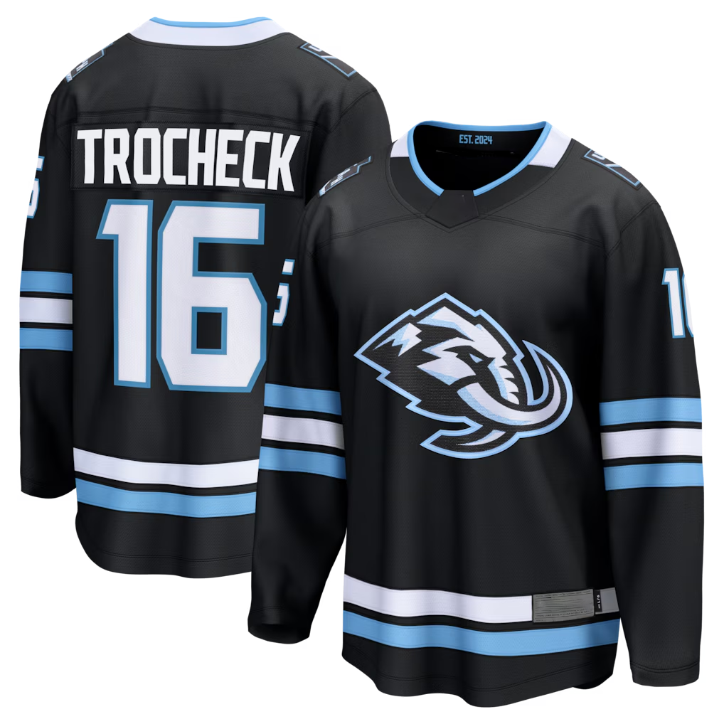 Tocy U.Mammoth #16 Vincent Trocheck Black Home Breakaway Jerseys